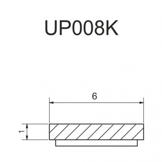 Уплотнитель PVC UP-008K