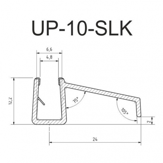 Уплотнитель PVC UP10-SLK
