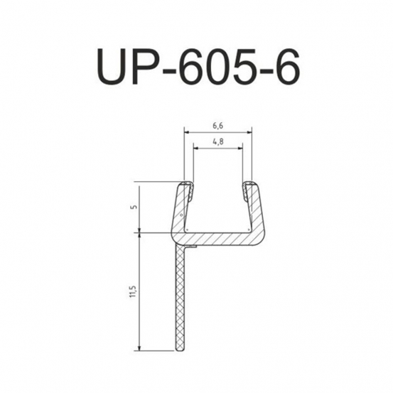 Уплотнитель PVC UP605-6