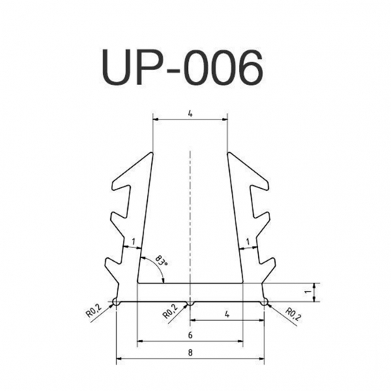 Уплотнитель PVC UP-006