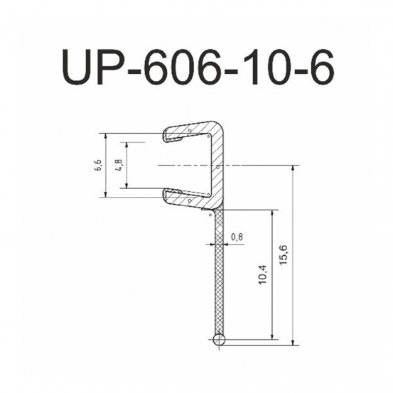 Уплотнитель PVC UP606-10-6