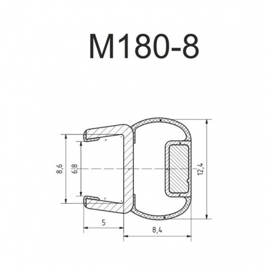 Уплотнитель PVC M180-8