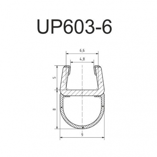 Уплотнитель PVC UP603-6